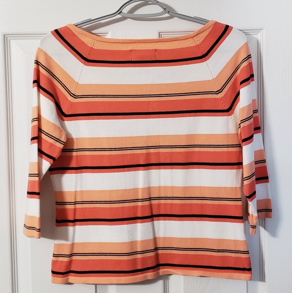 Women's Style & Co. Petite 3/4 Sleeve V-Neck Cropped Sweater - Picture 2 of 4